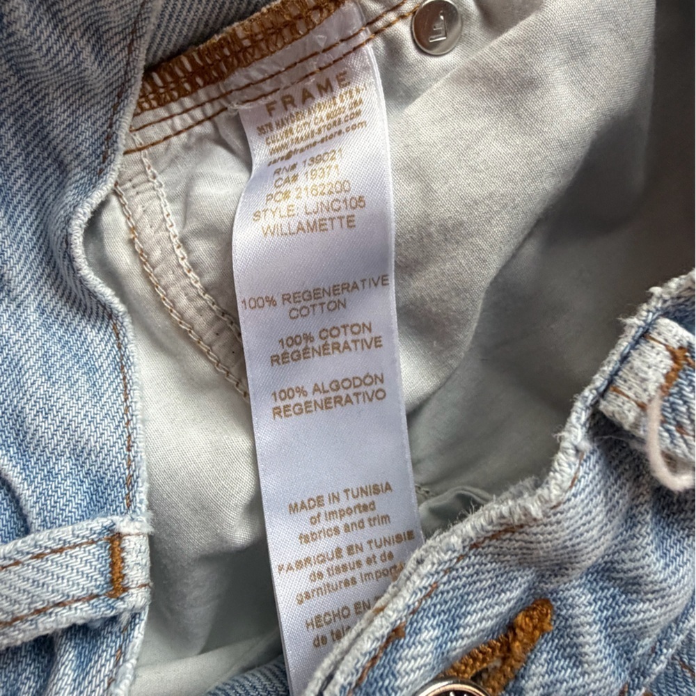 Frame Denim Womens  Le Jane Willamette Crop Jean 25 - Picture 9 of 9